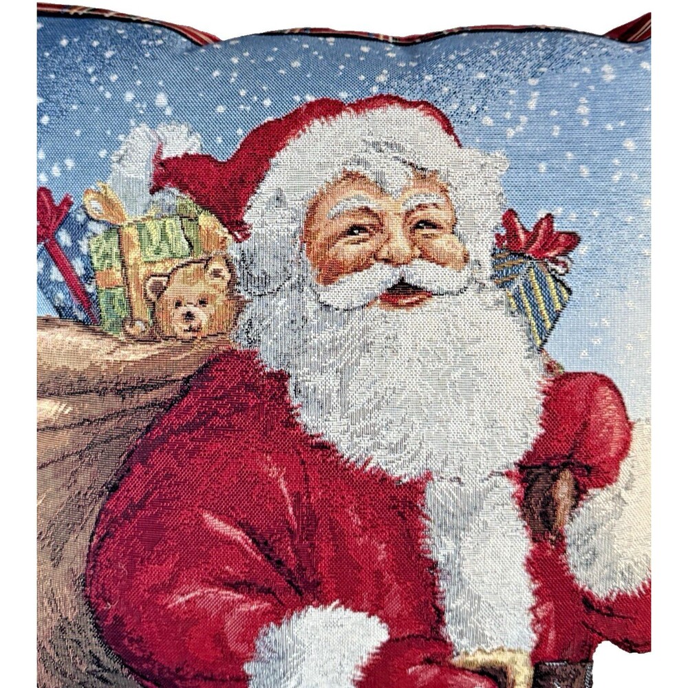Caldeira Luxury Santa Claus Christmas Throw Pillow Decorative Made in UK - Picture 7 of 12